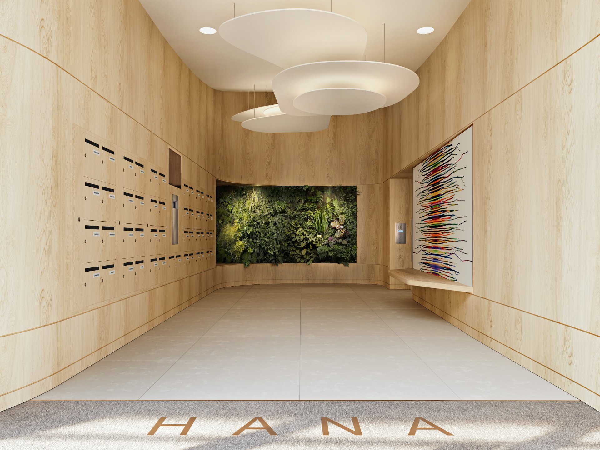 Nice hall appartement intérieur Hana