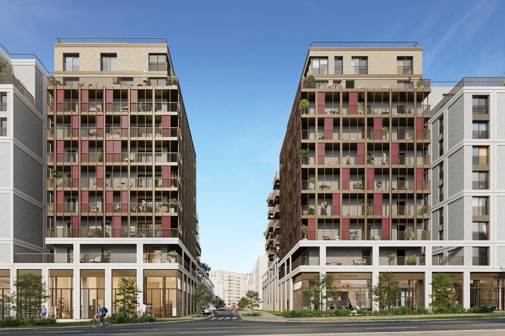 Bagneux façades résidence
