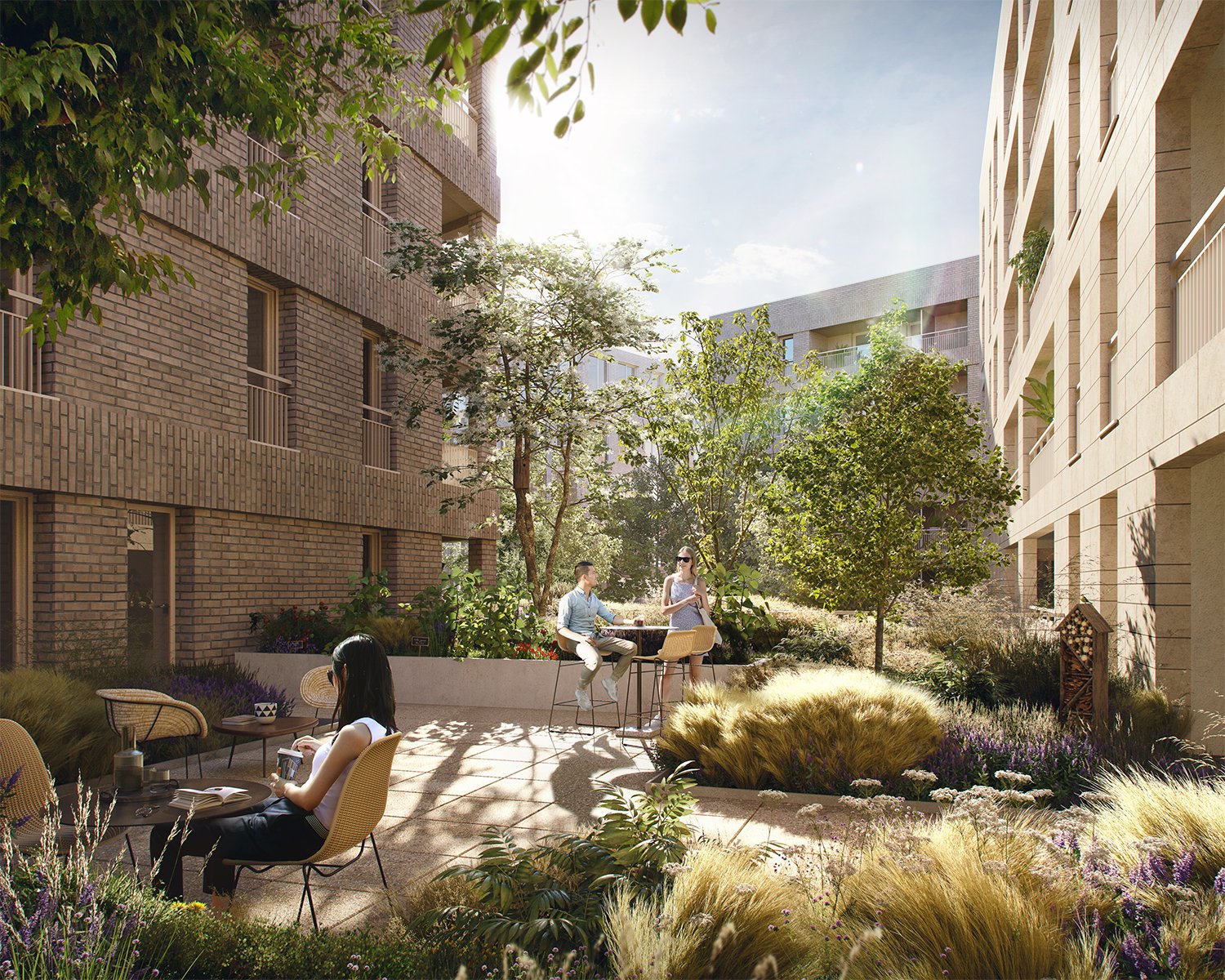 Résidence terrasse partagé